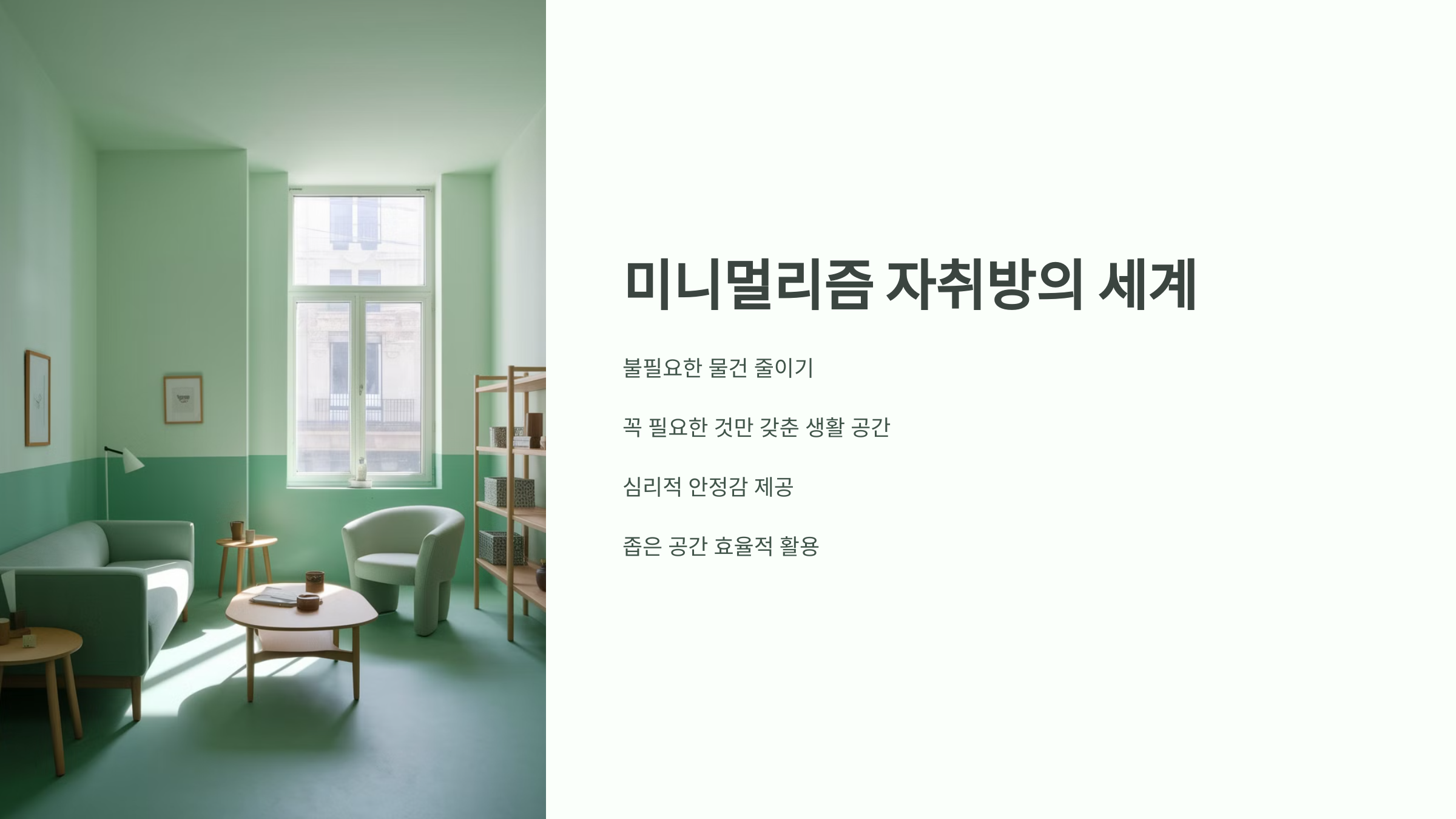 미니멀 자취방 꾸미기