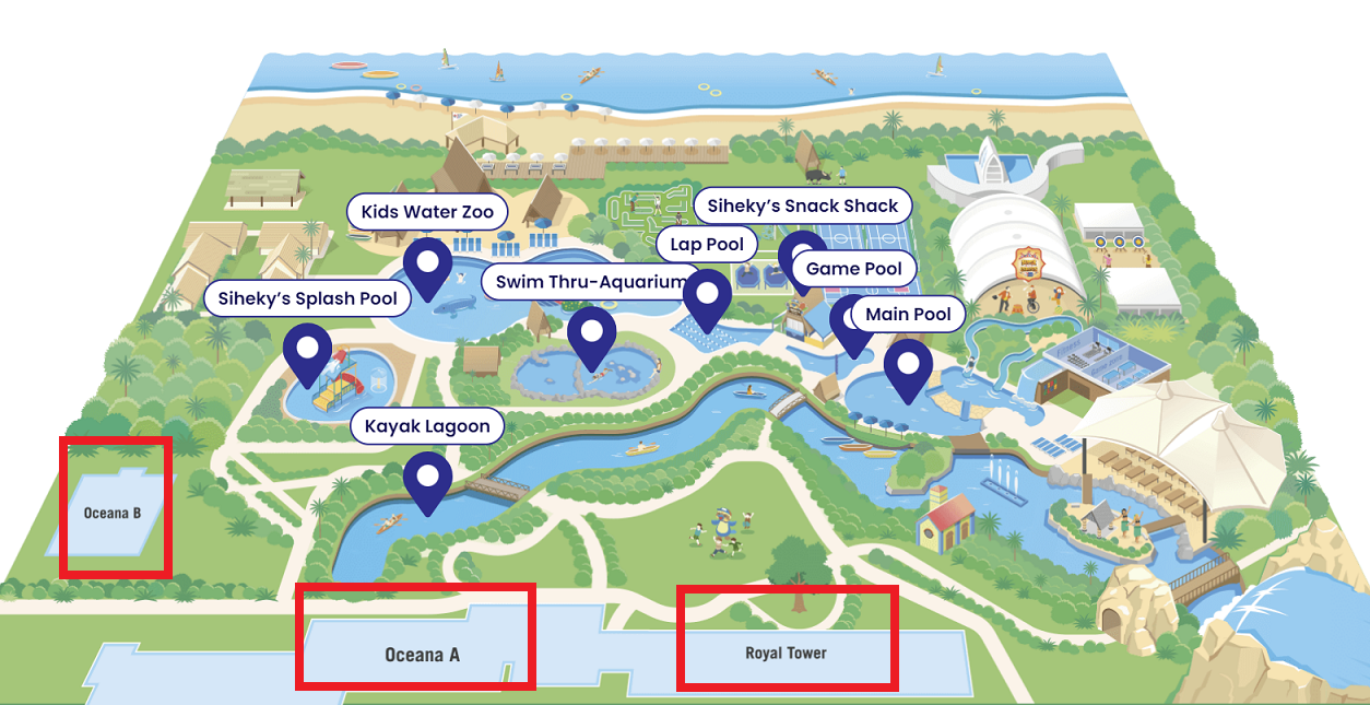 괌 PIC 로얄디럭스 VS 로얄클럽룸
