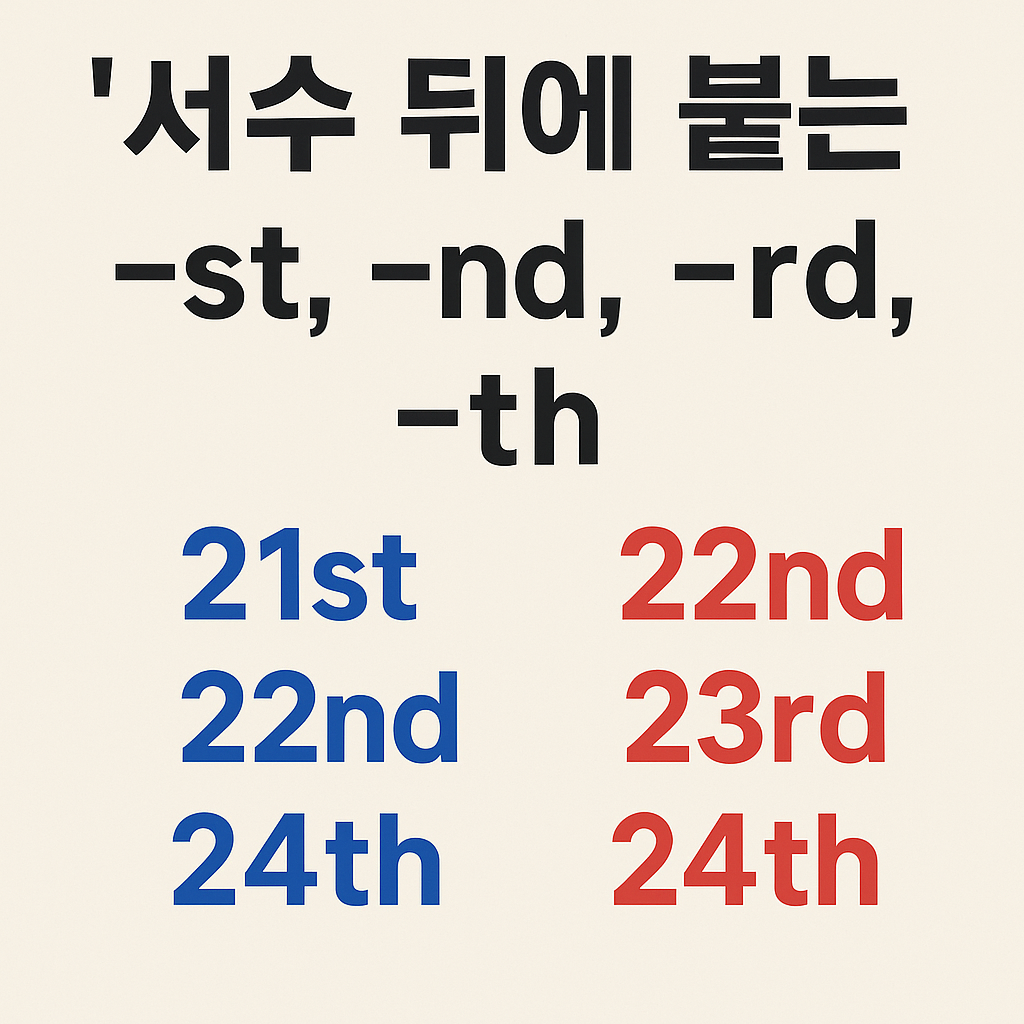 서수를 사용하는 방법