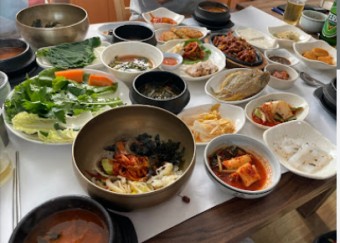 숯불보리굴비정식