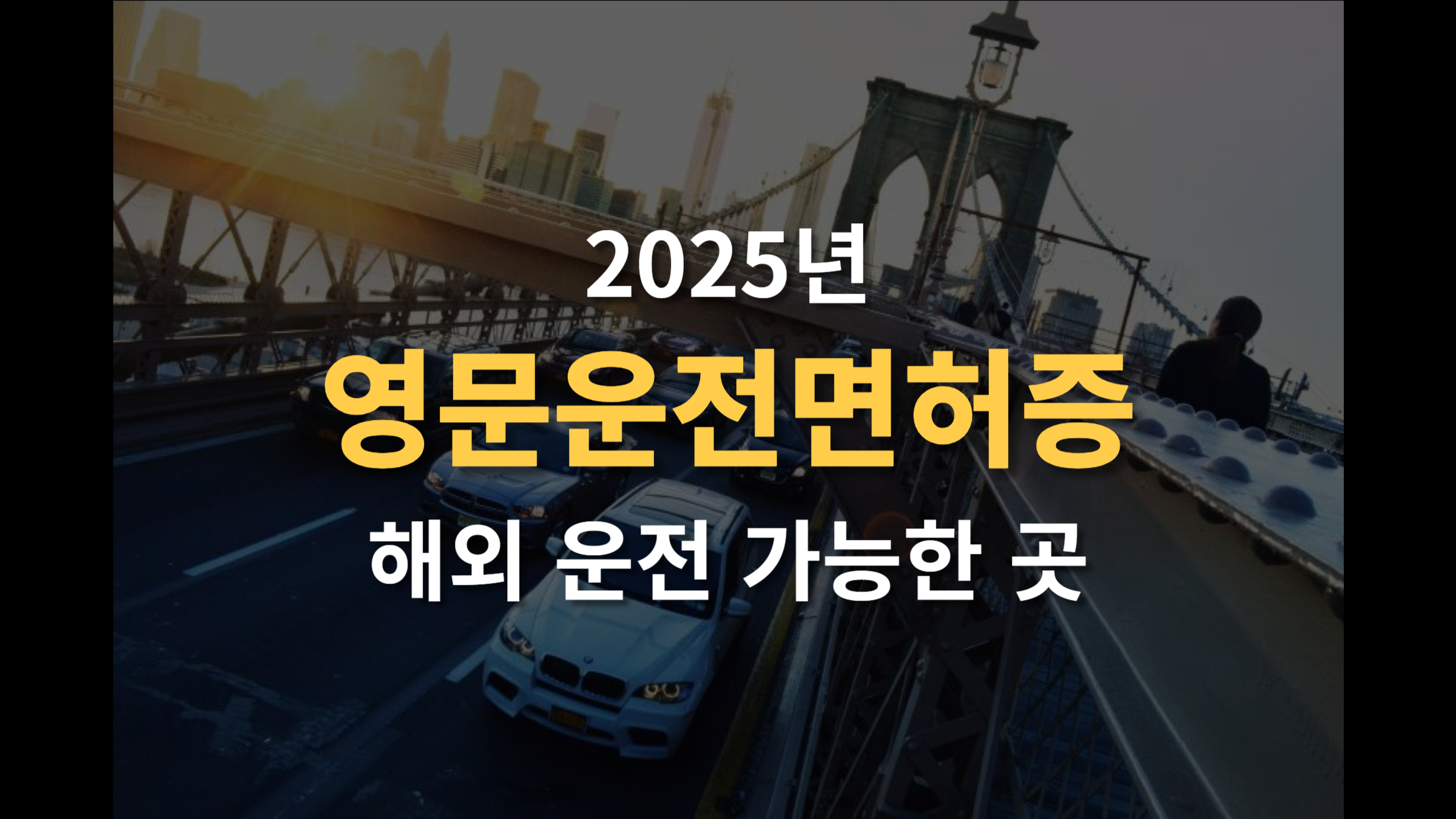 국제운전면허증 없이 운전 가능한 나라 영문운전면허증 발급