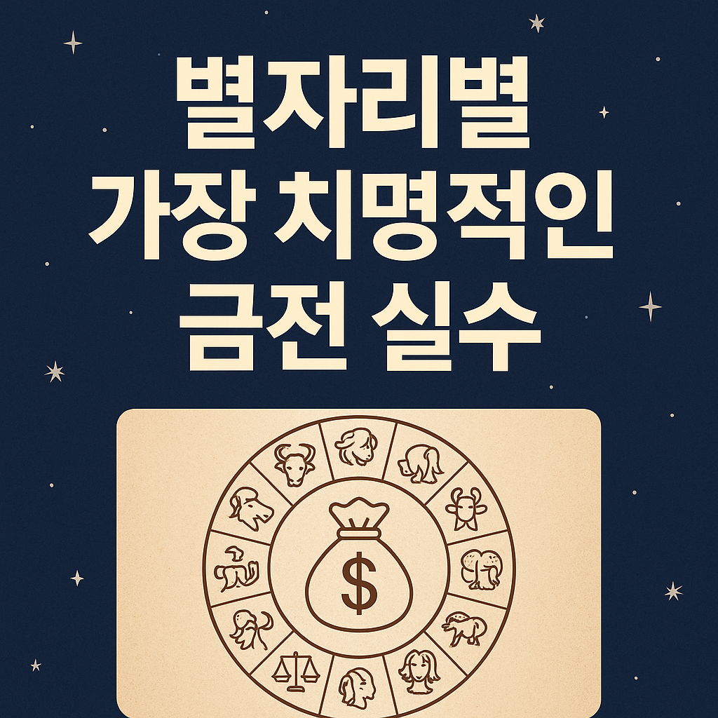 별자리별 가장 치명적인 금전 실수