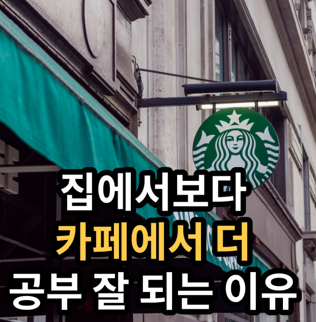 집에서 보다 카페에서 더 공부가 잘 되는 이유