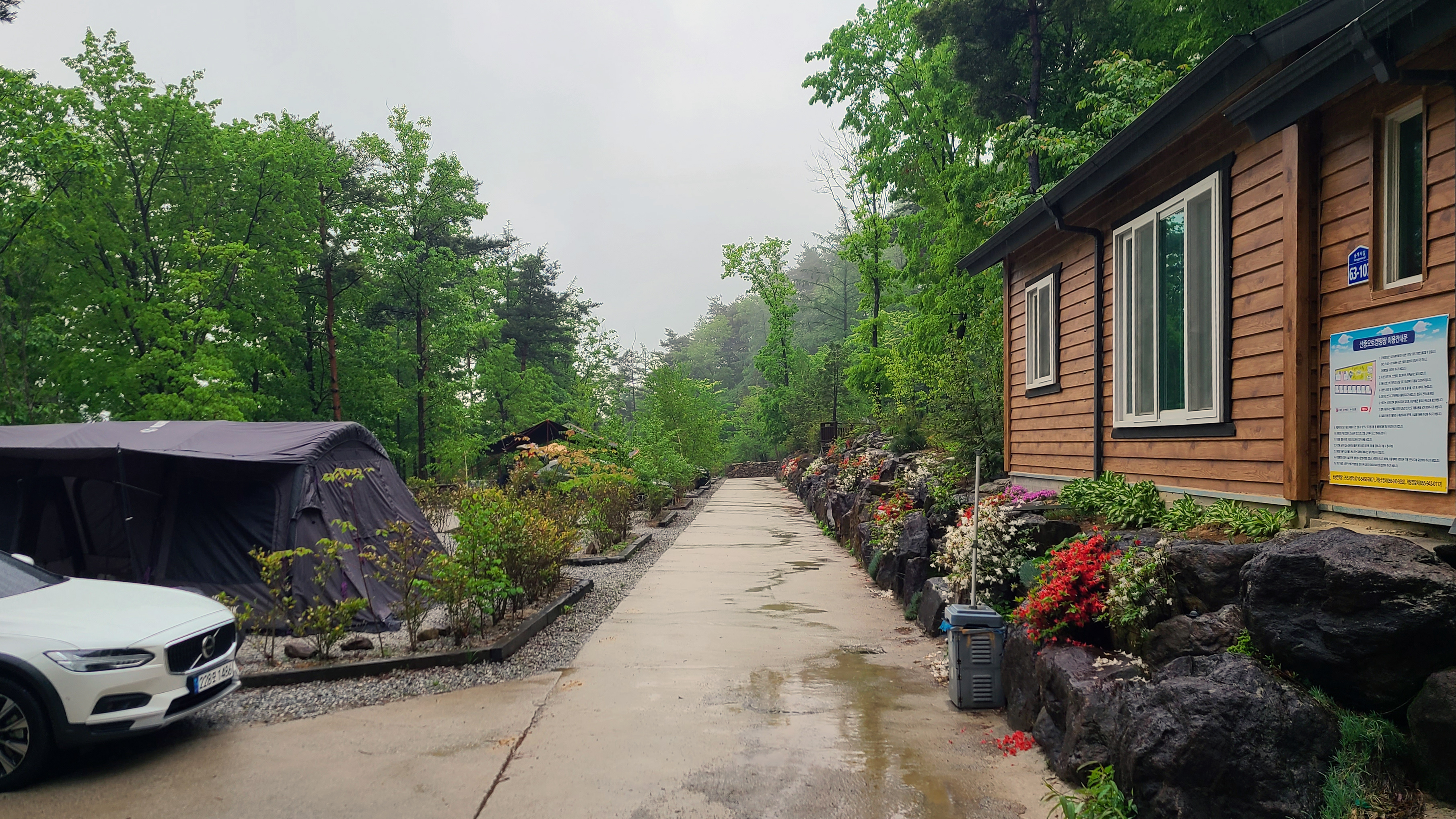 산중 숲속 오토캠핑장