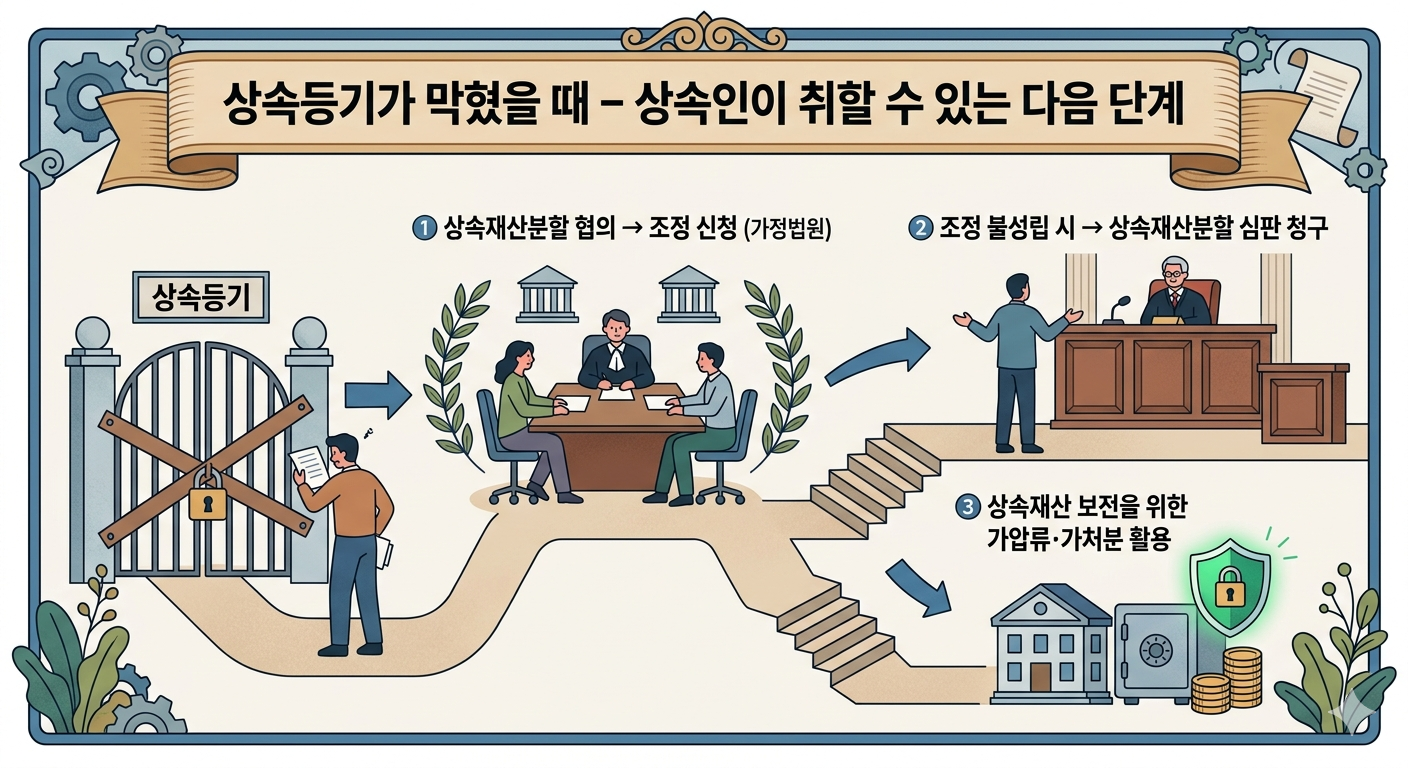 상속등기가 막혔을 때 - 상속인이 취할 수 있는 다음 단계