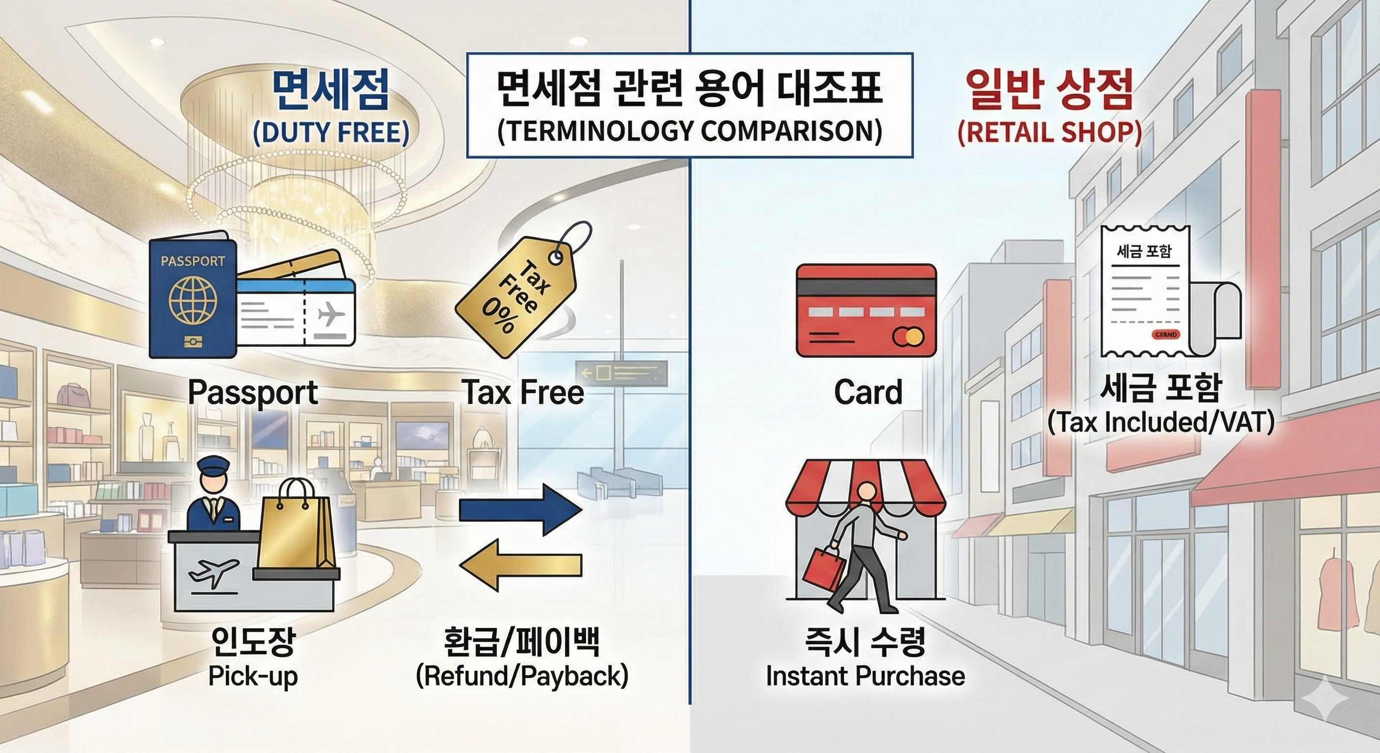 면세점 페이백 필수 용어 100개 총정리|한국어·중국어·영어·발음까지