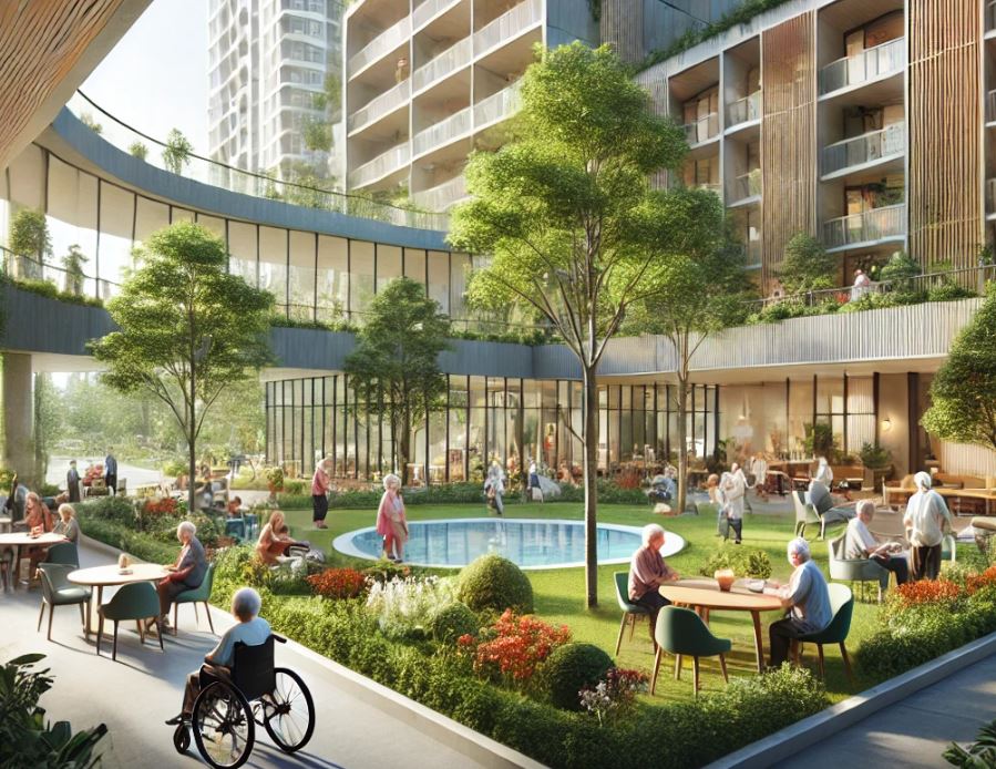 노인장기요양 요양시설 배경 사진