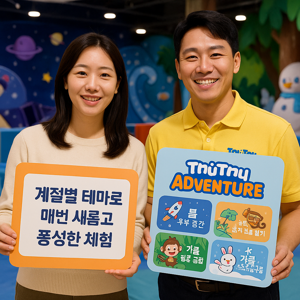 트니트니 어드벤처, 계절마다 달라지는 실내 가족 체험