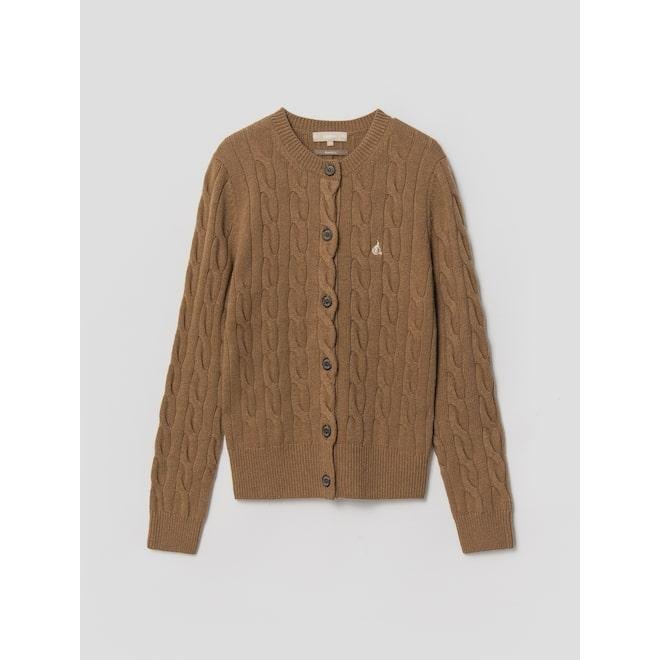 빈폴레이디스 레이디스 옐로이시 울 캐시미어 케이블 카디건 BF195AU03B