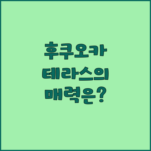 더 원파이브 테라스 후쿠오카의 매력은