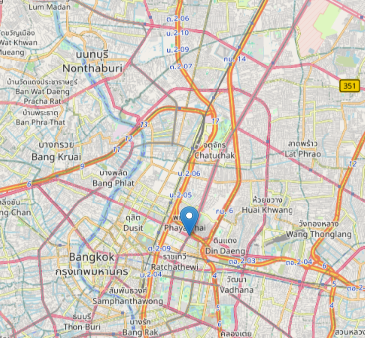 태국-지도-보기