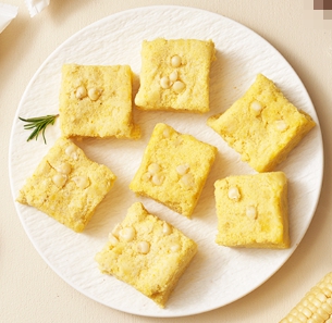 한국의 떡 종류 순채떡-옥수수설기