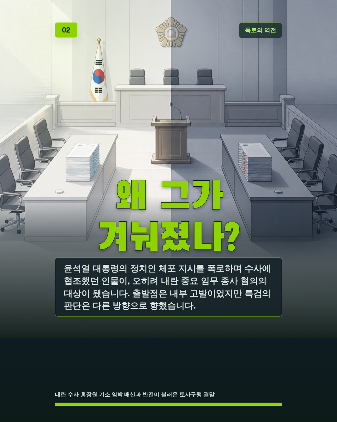왜 그가 겨눠졌나?