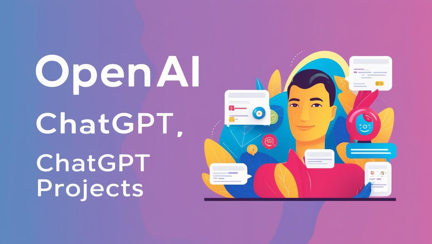 OpenAI &quot;ChatGPT Projects&quot; 출시 소개 이미지
