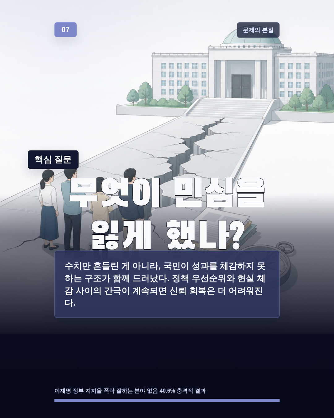 무엇이 민심을 잃게 했나?
