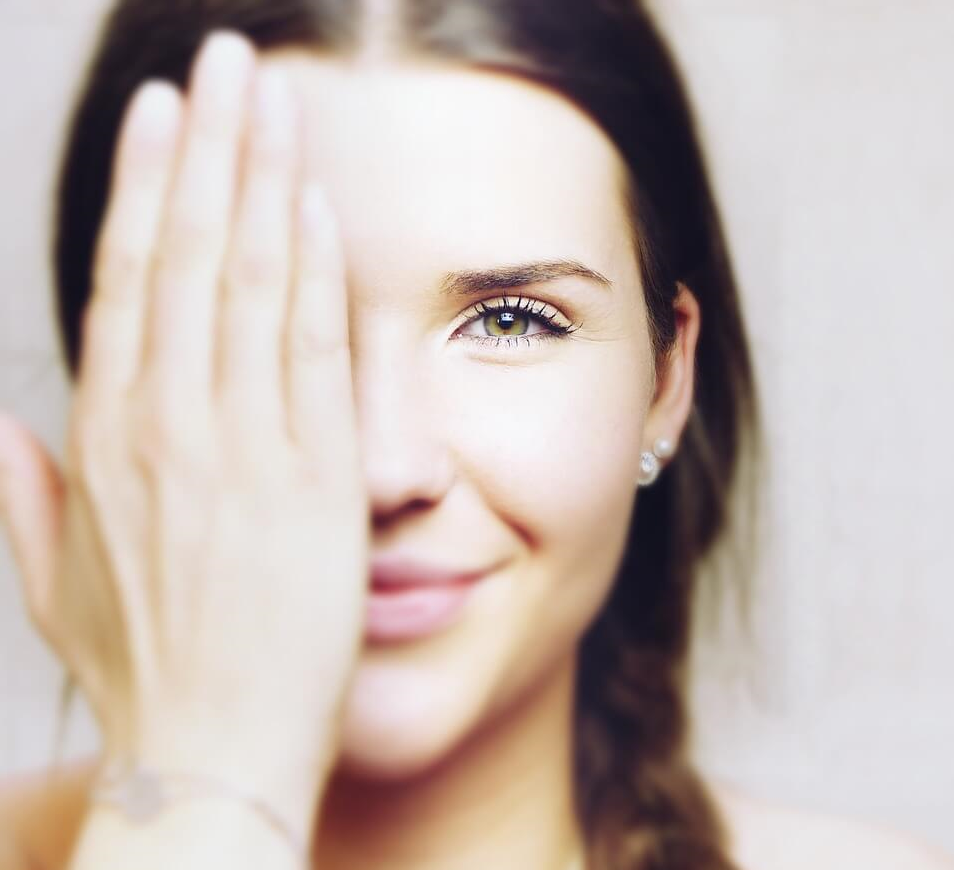 얼굴, 손, 눈 이미지