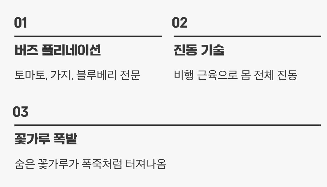 꽃을 &amp;#39;진동&amp;#39;시켜 깨우는 특별한 기술