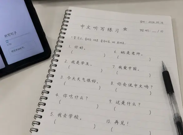 중국어 받아쓰기