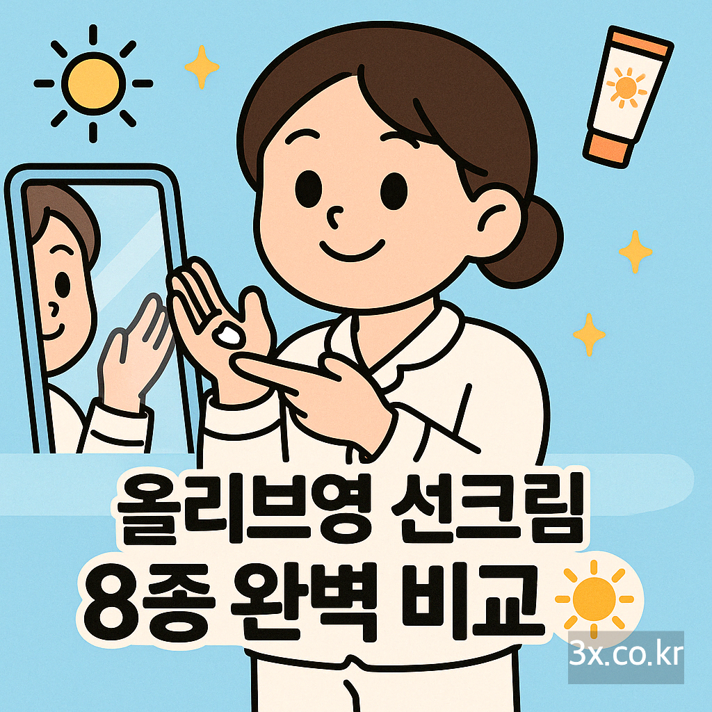 너는 이거 써! 올리브영 선크림 완벽정리 8가지, 내 피부에 꼭 맞는 선크림 고르는 법 (최신)