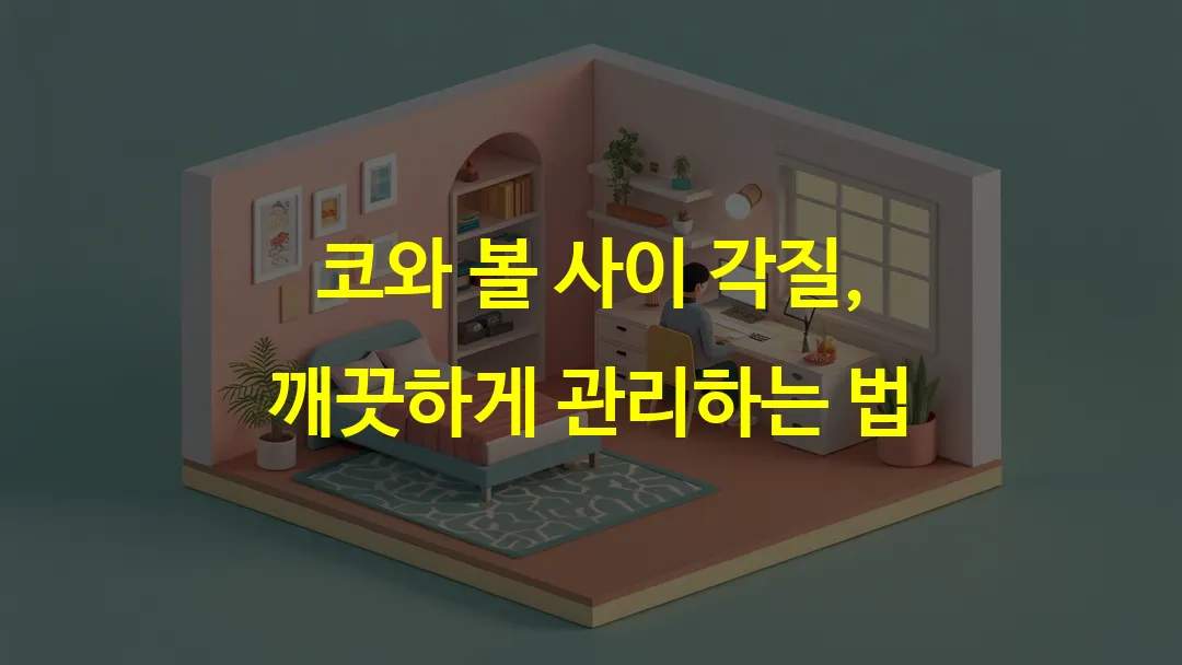 코와 볼 사이 각질, 깨끗하게 관리하는 법