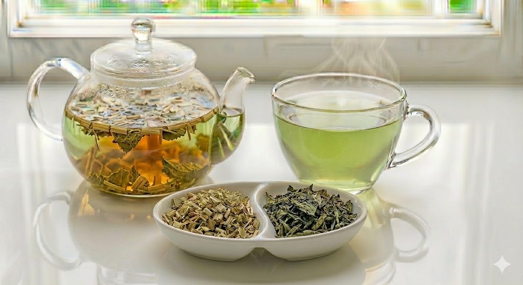 스트레스로 인한 두통을 즉각 진정시키고 뇌의 집중력을 폭발시키는 상쾌한 기분 전환용 레몬그라스 페퍼민트 블랜딩