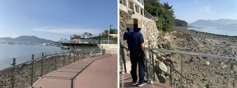 해안 데크와 산책길
