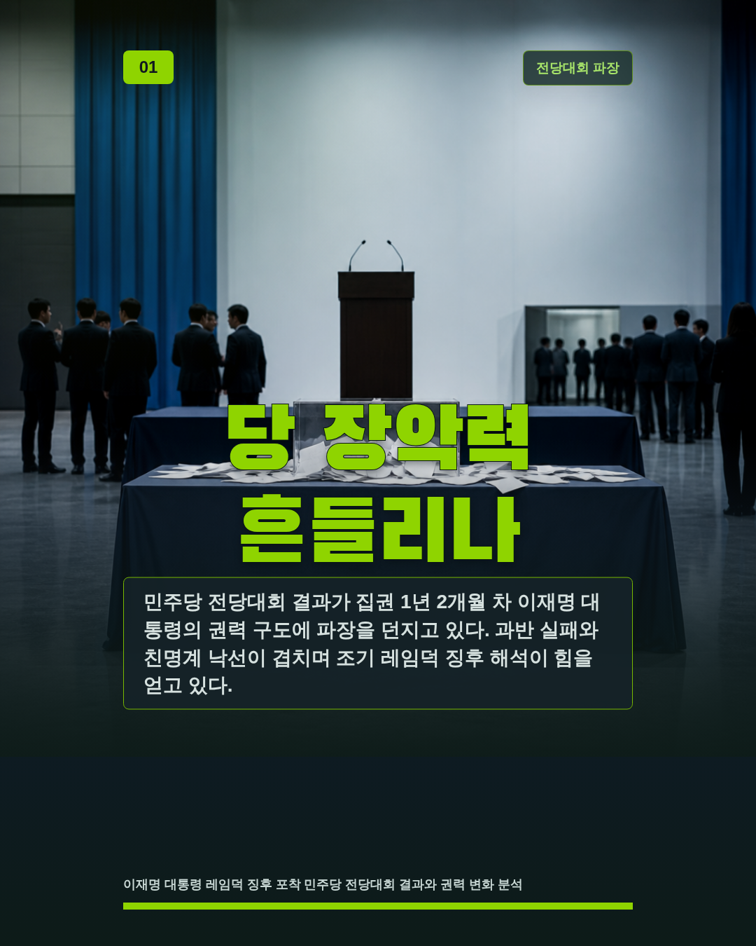 당 장악력 흔들리나