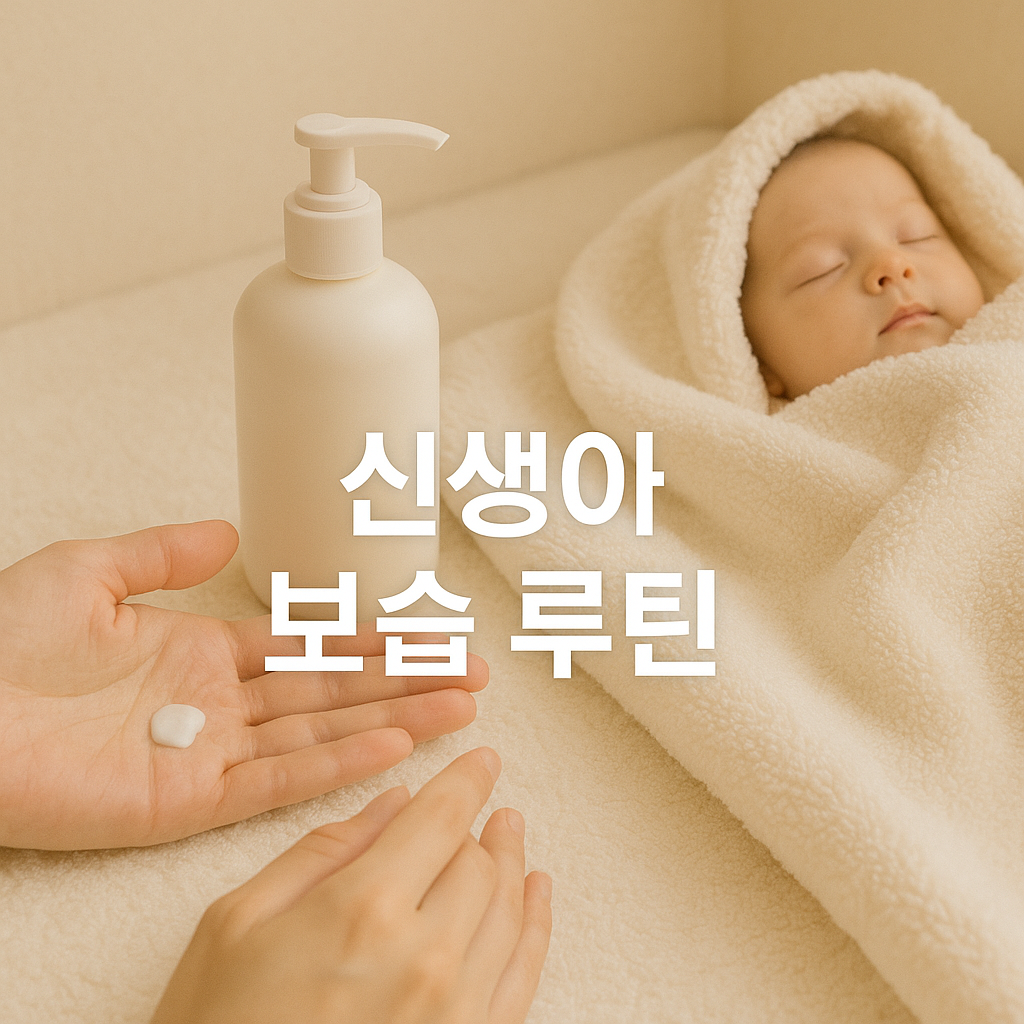 신생아 목욕 후 보습, 타이밍이 핵심입니다 🛁✨
