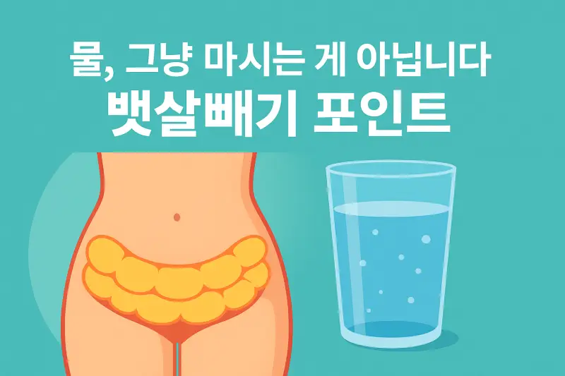 수분 부족, 뱃살의 진짜 원인이었습니다