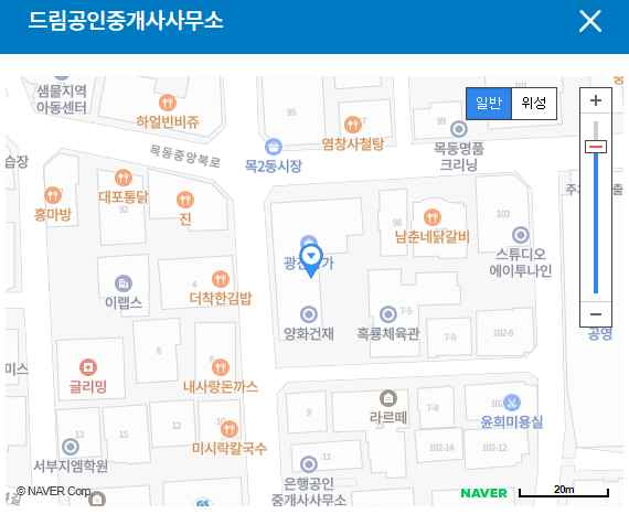 로또1등 당첨지역 배출점 드림공인중개사사무소 약도