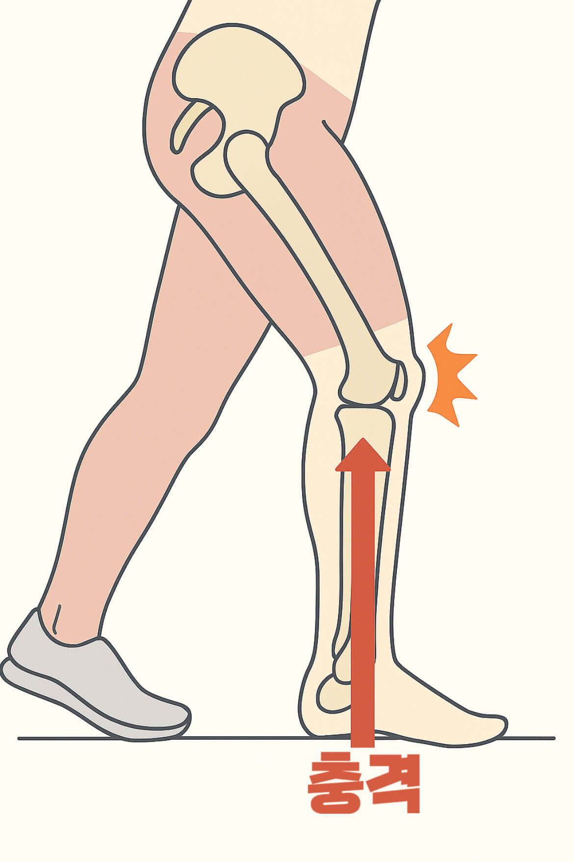 걸을 때 무릎이 찌릿하다면, 충격 흡수가 안 되고 있는 겁니다