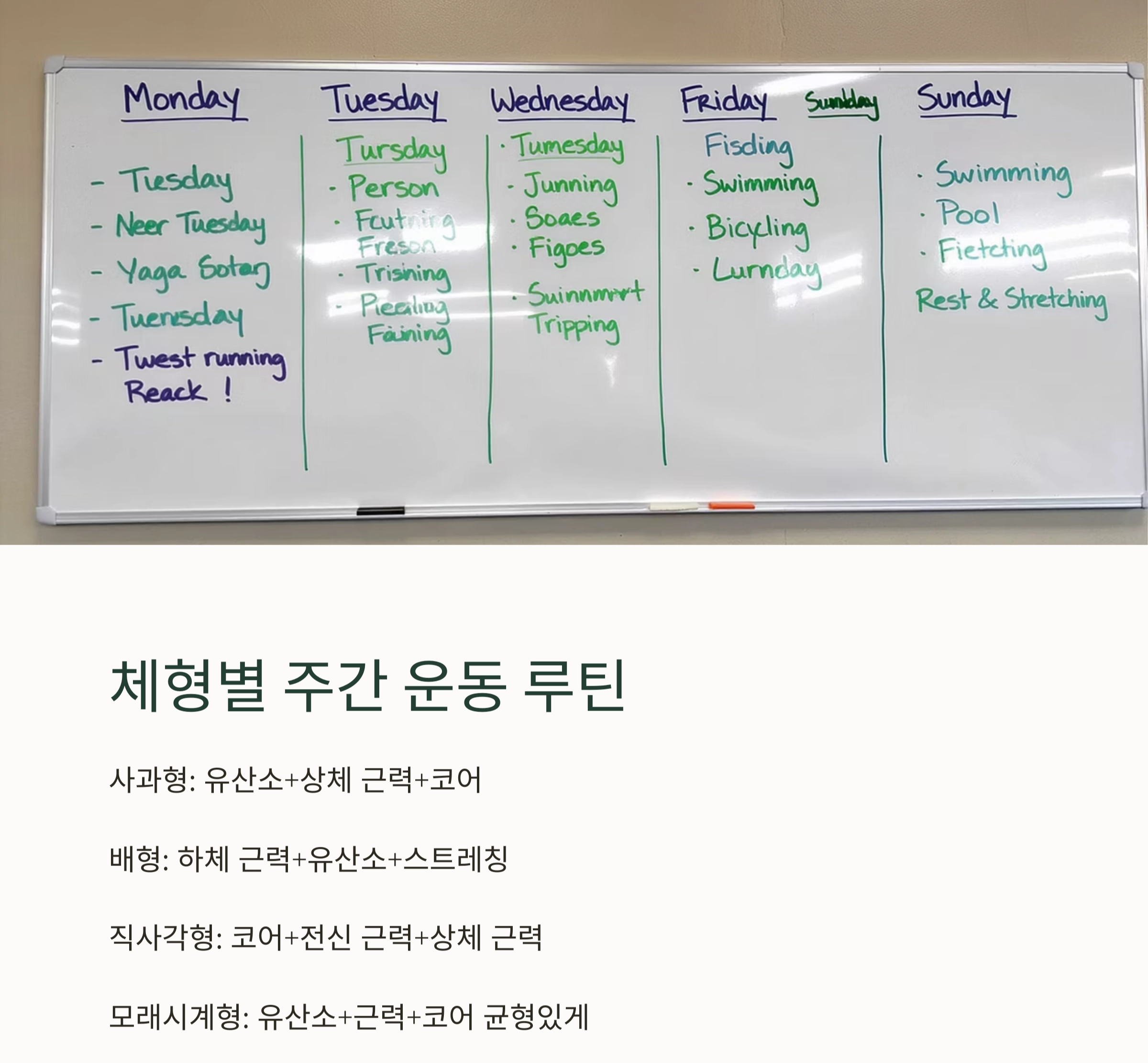 체형별 맞춤 운동 루틴 총정리! 나에게 꼭 맞는 운동법 찾기