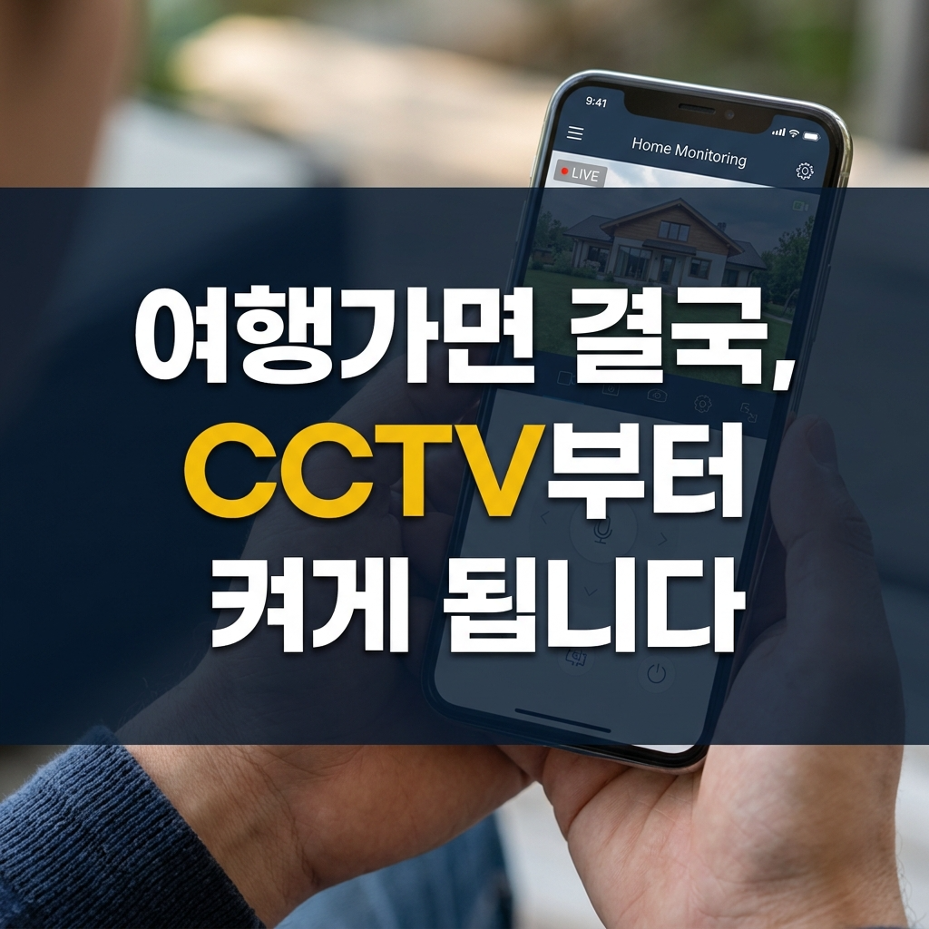 여행가면 결국 cctv부터 켜게 됩니다.