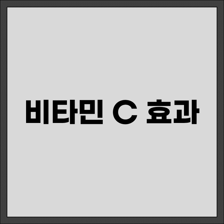 비타민c 효과
