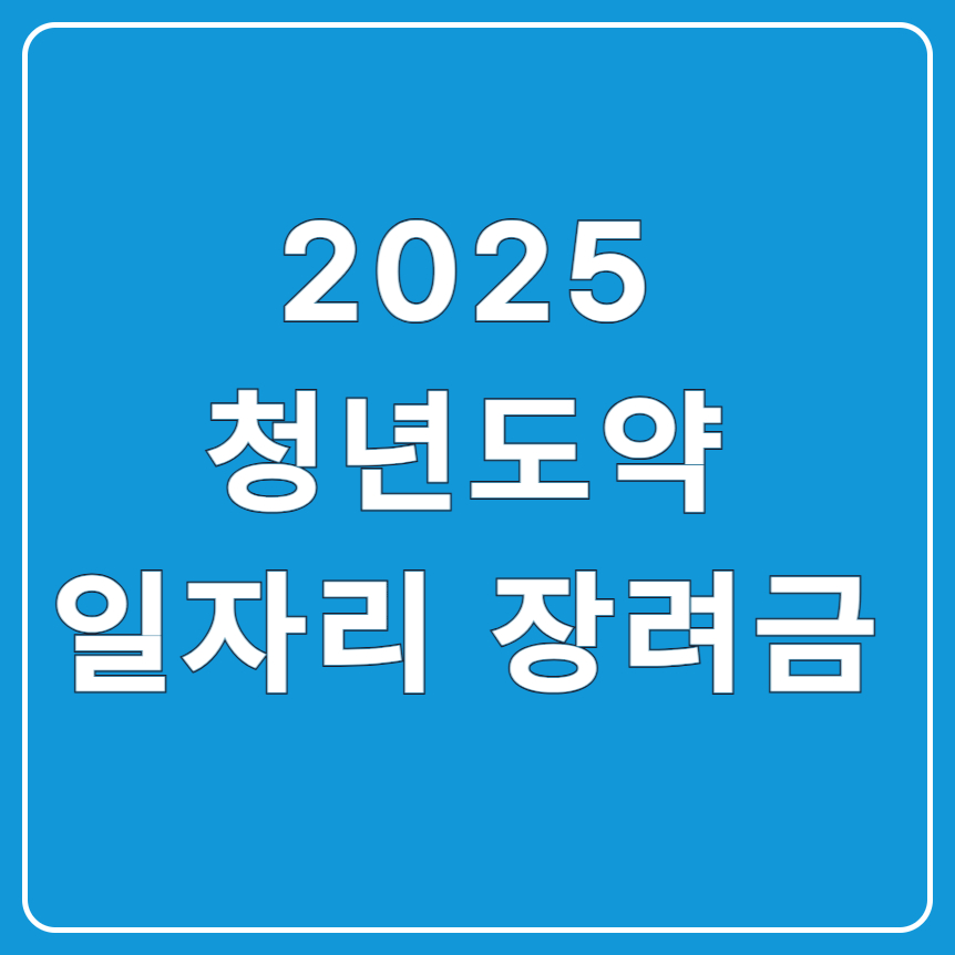 2025 청년도약 일자리 장려금