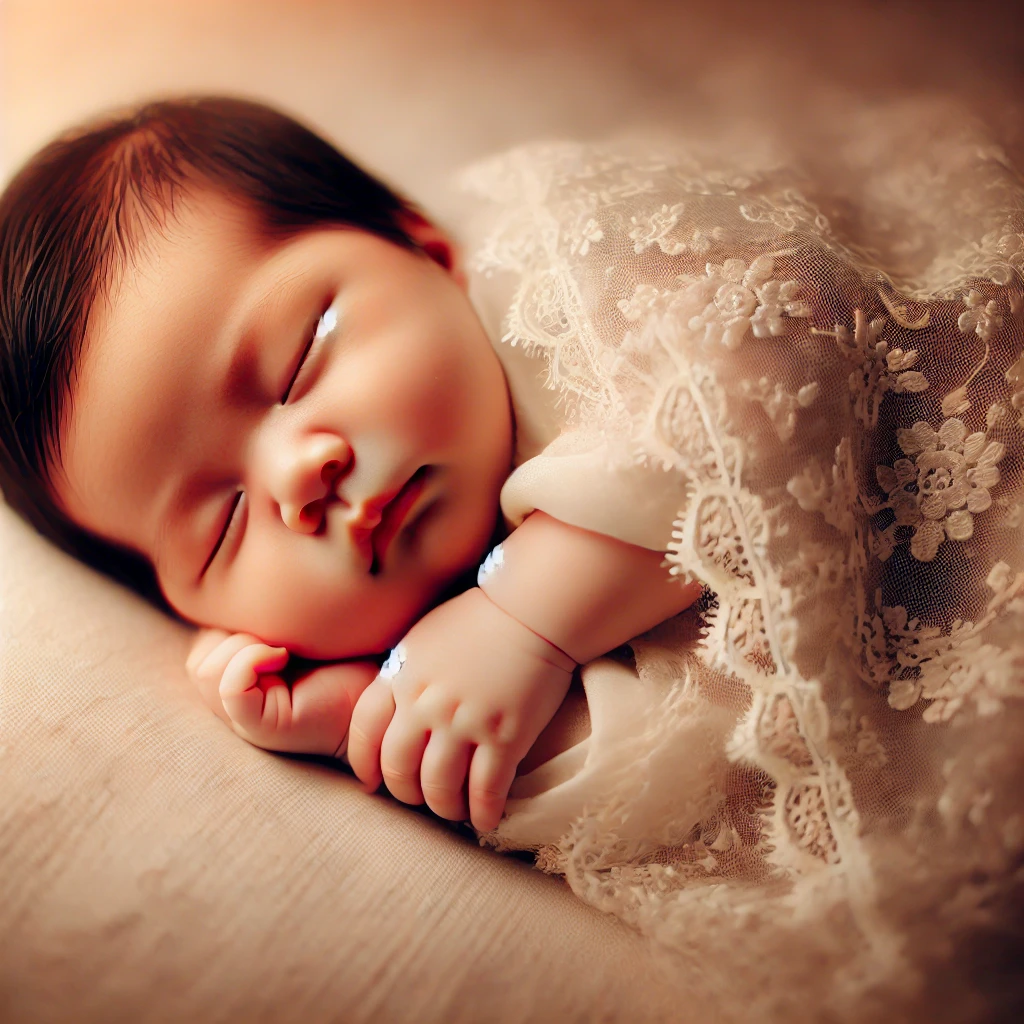 100일아기 수면사진