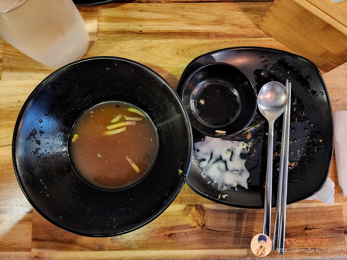 냉모밀 + 불백 식사 끝