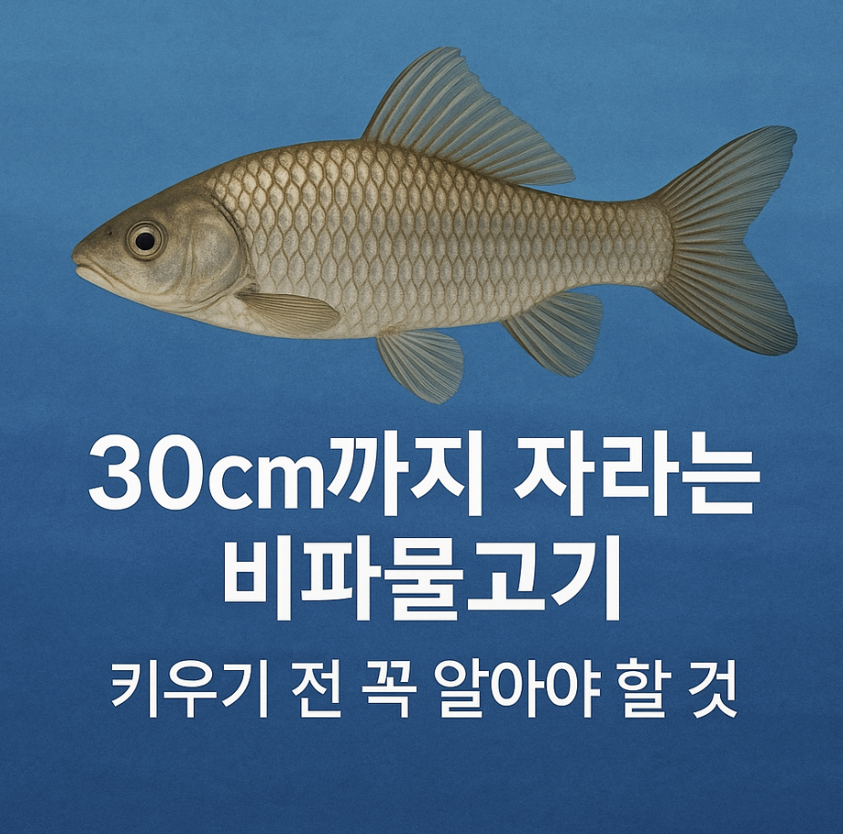 30cm까지 자라는 비파물고기, 키우기 전 꼭 알아야 할 것