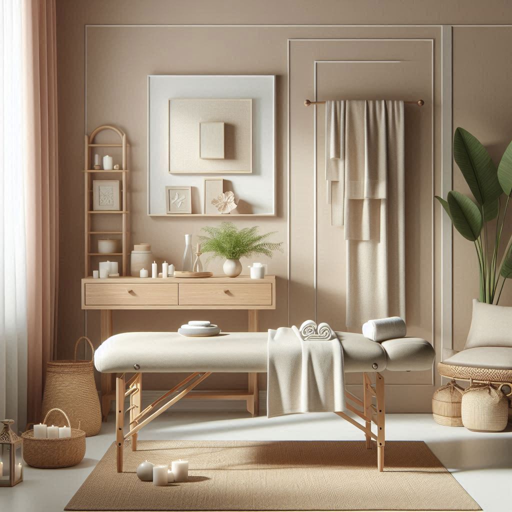 피부,체형관리 샵 배경