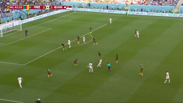 후반 막판 공세 퍼붓는 세르비아