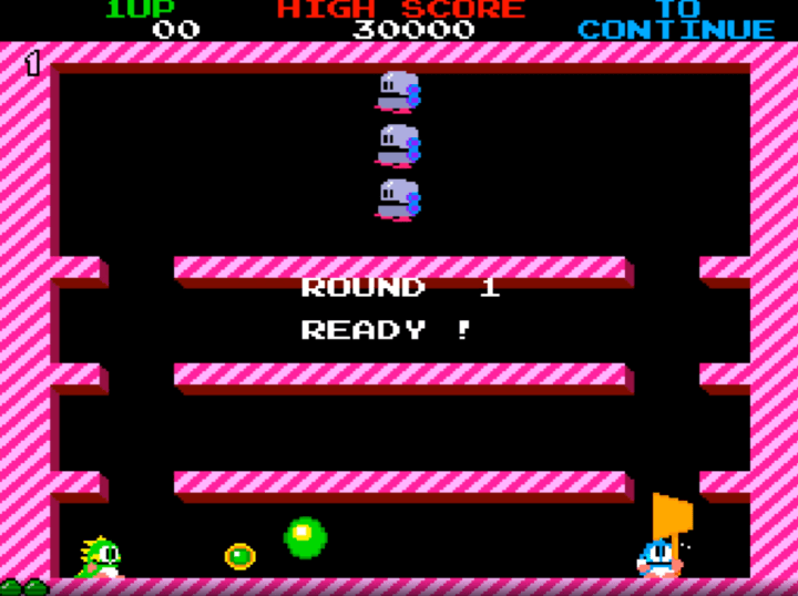 보글보글-오락실게임-시작-화면