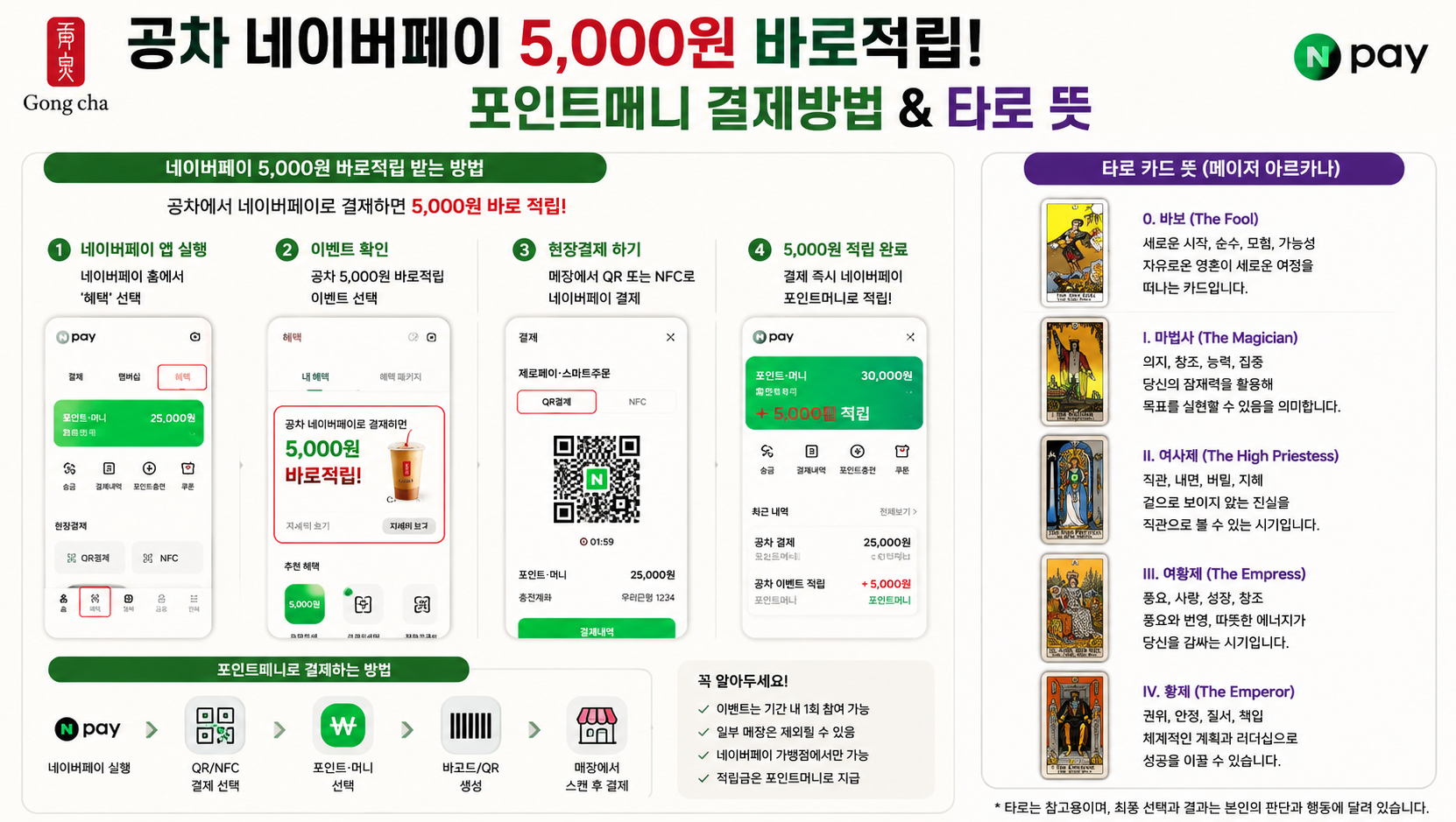 공차 네이버페이 5,000원 100% 바로 적립 받는 법