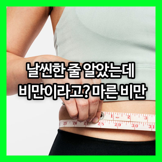 날씬한 줄 알았는데 비만이라고? 마른 비만인 사람 특징과 건강 관리법