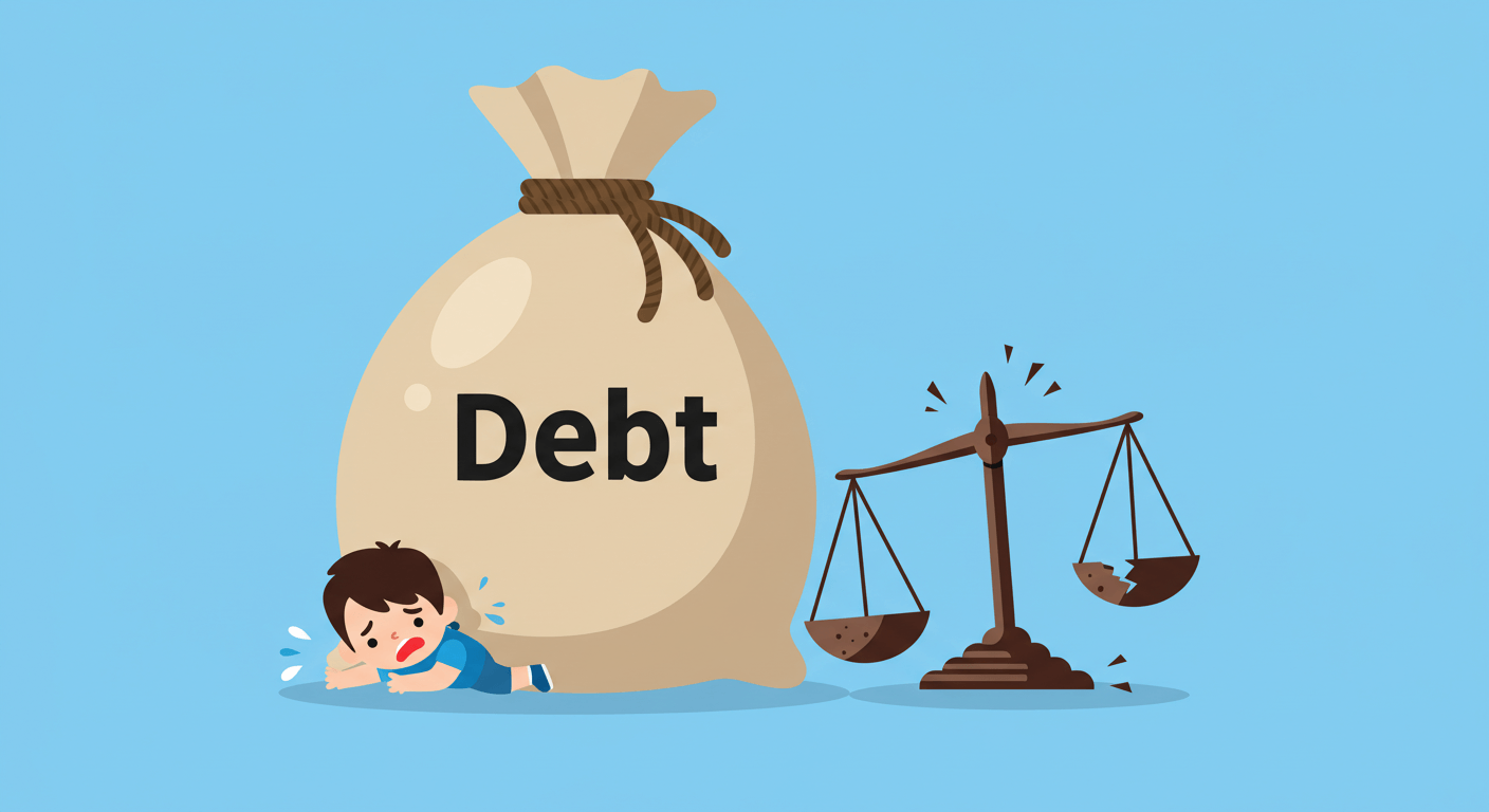 "자녀세대에 전가되는 재정적 부담"에 대한 이미지입니다.