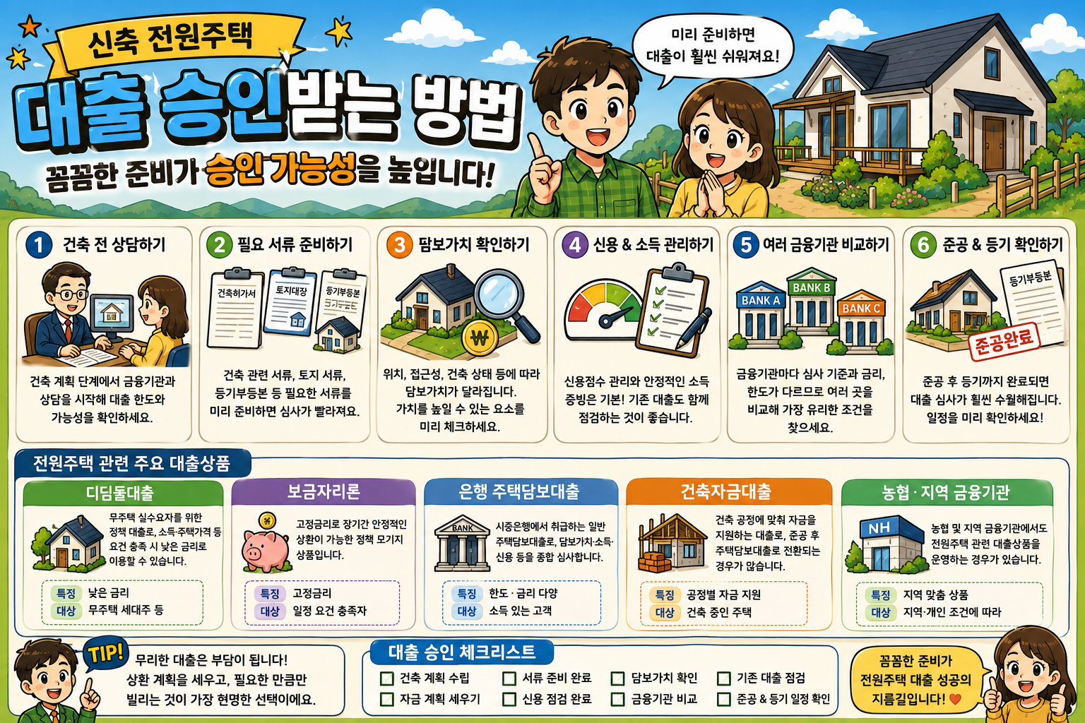 신축 전원주택 대출 승인받는 방법