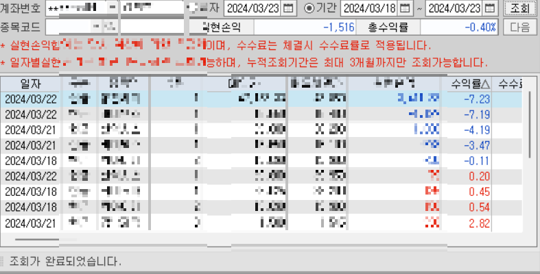 주식매매일지