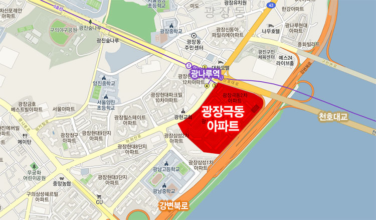 광장극동아파트 위치