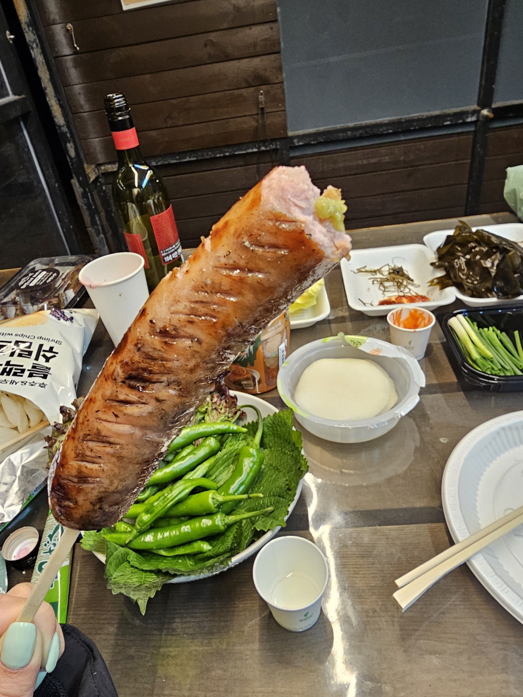 캠핑 소시지