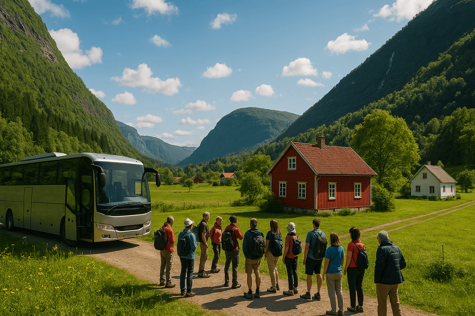 북유럽 여행 패키지, 자유 여행하는 이미지