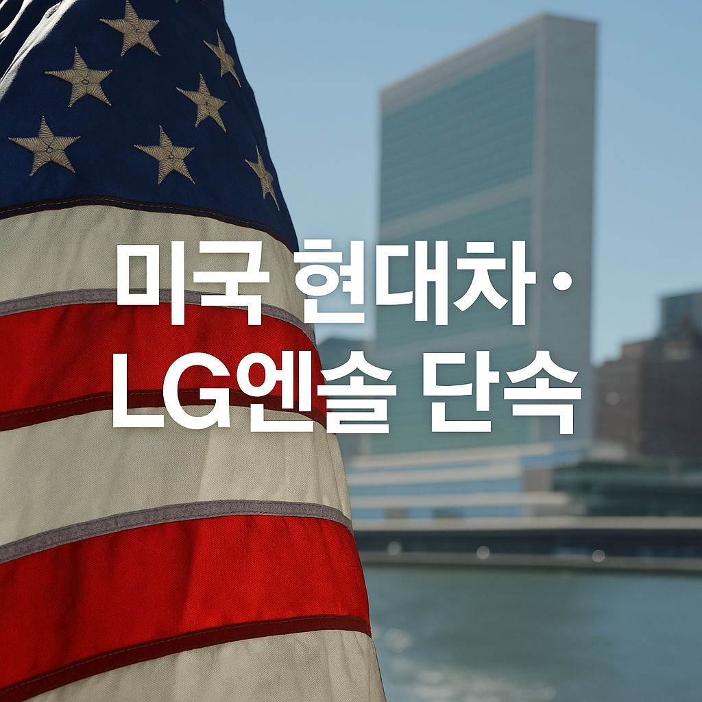 미국 현대차 LG엔솔 단속